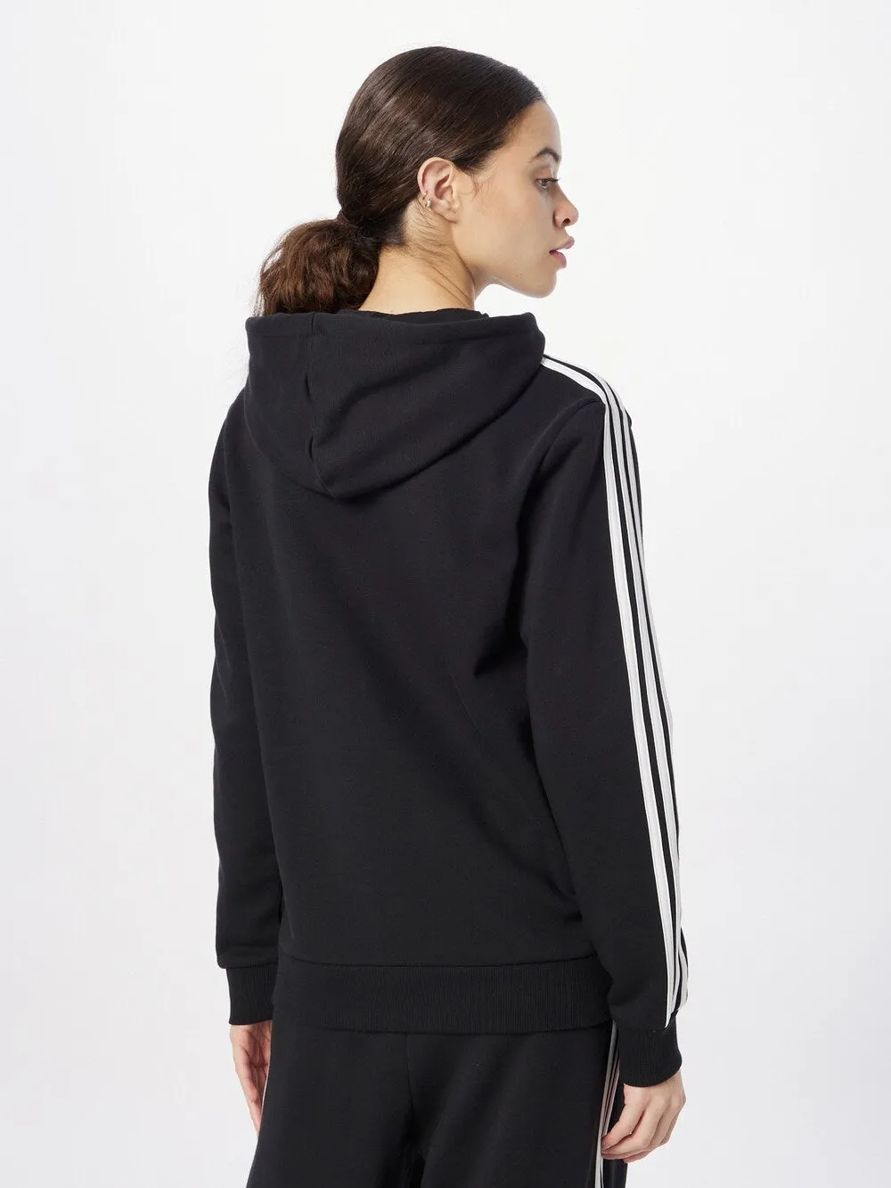 Adidas Essentials Zip Sports Sweatshirt, Black