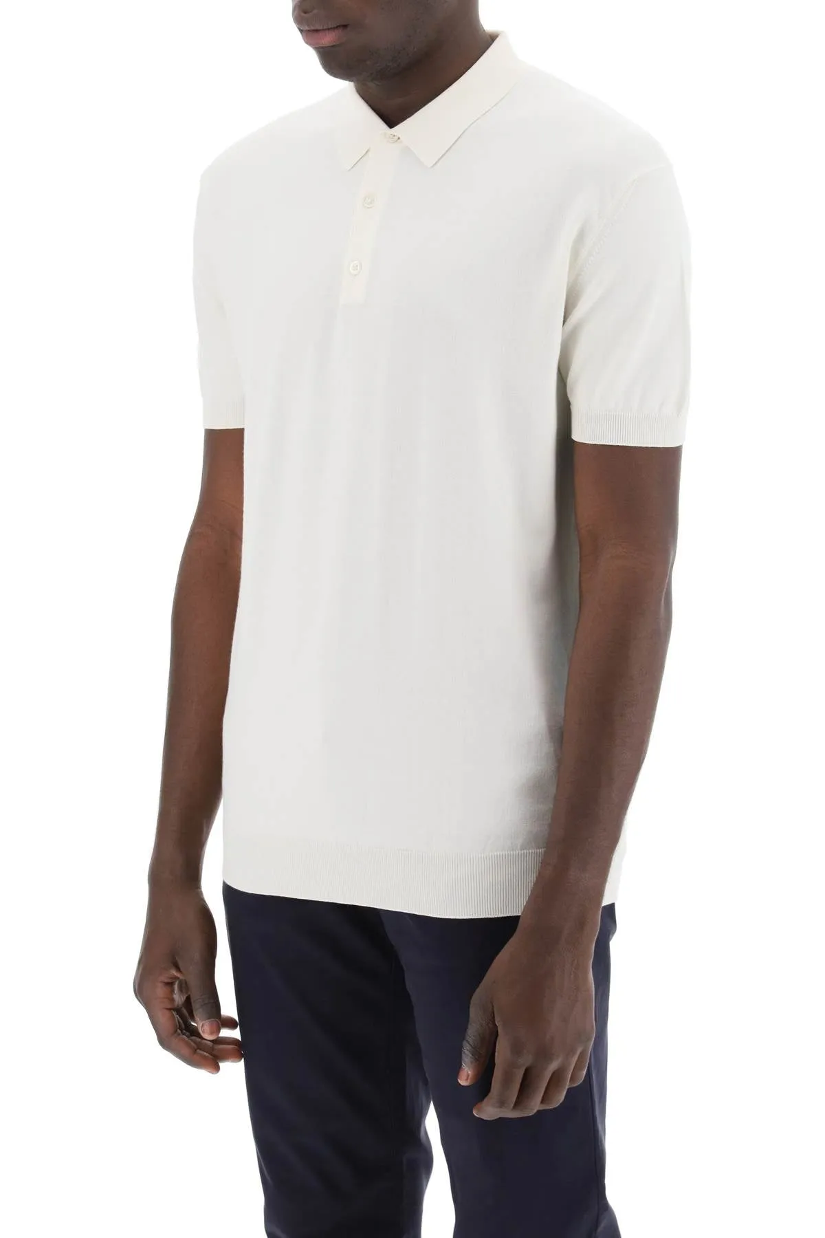 Baracuta Men's Short-Sleeved Cotton Polo Shirt For