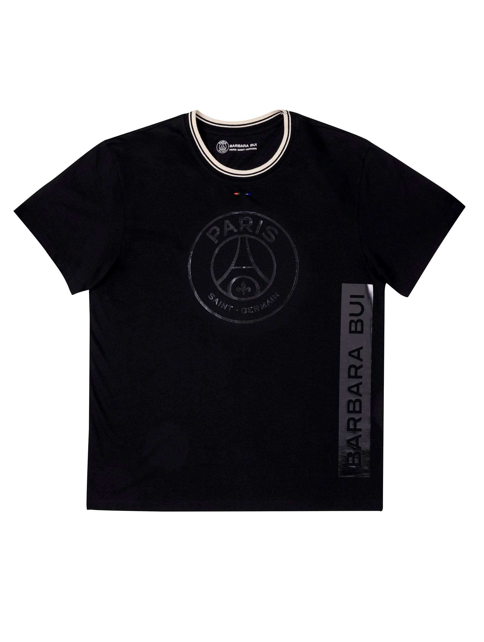 Black screen printed tee-shirt - Barbara Bui x PSG