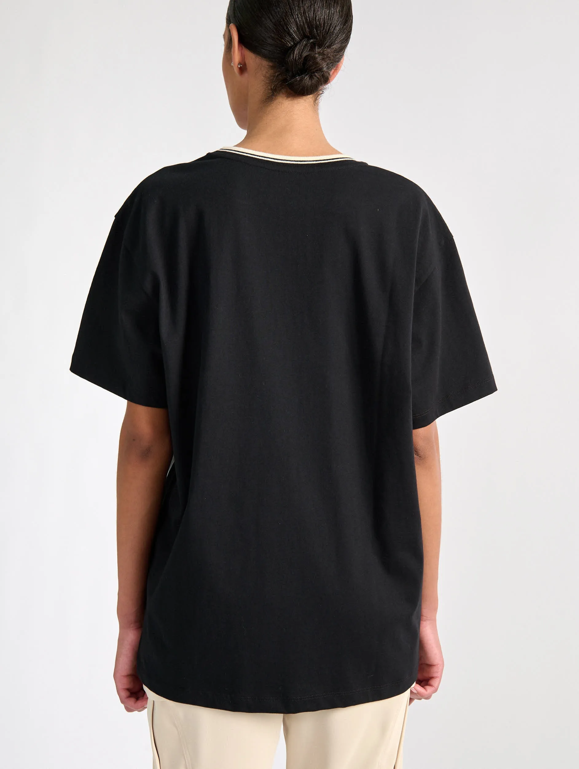 Black screen printed tee-shirt - Barbara Bui x PSG