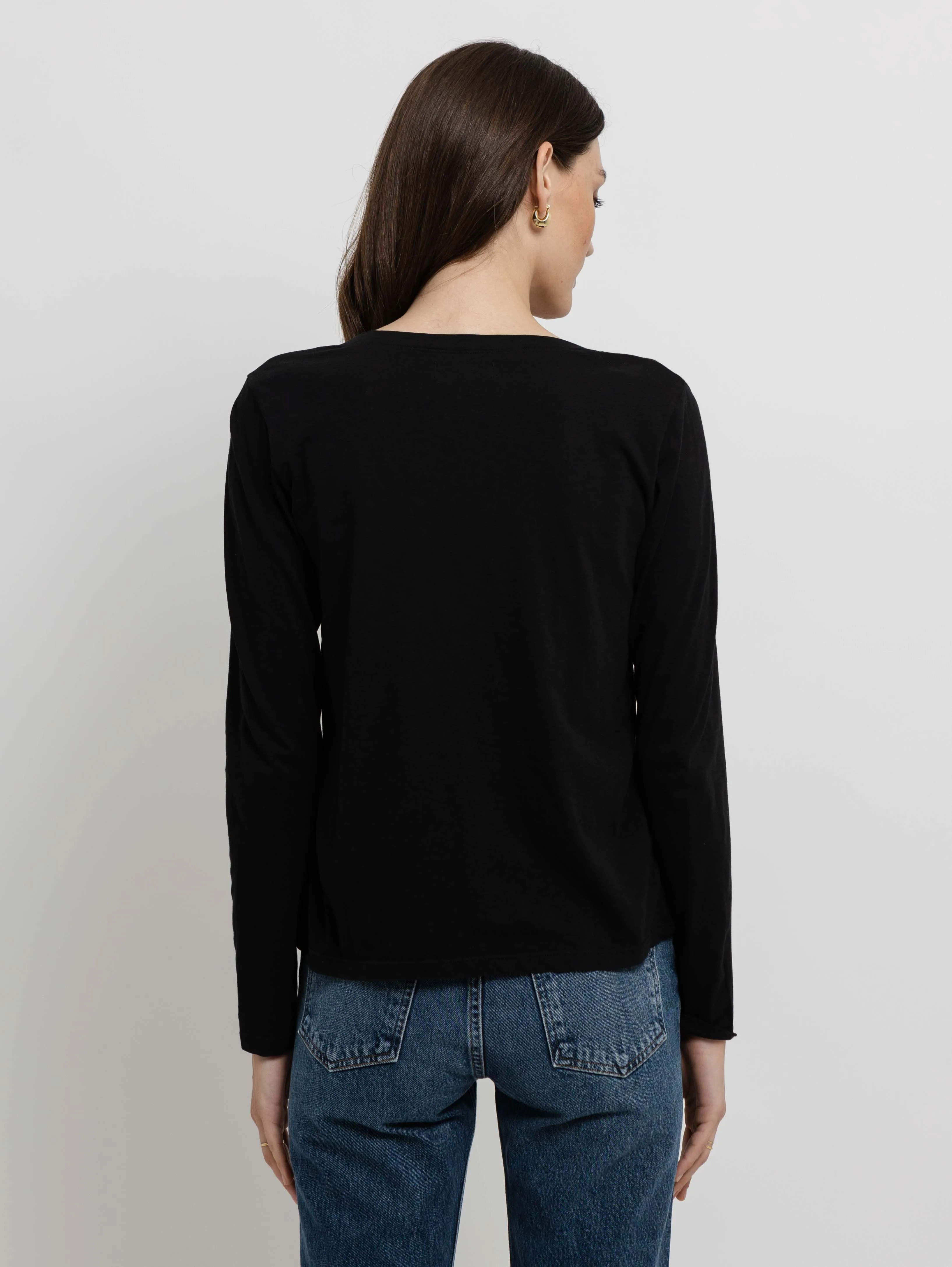 Bridget V-Neck T-Shirt - Black