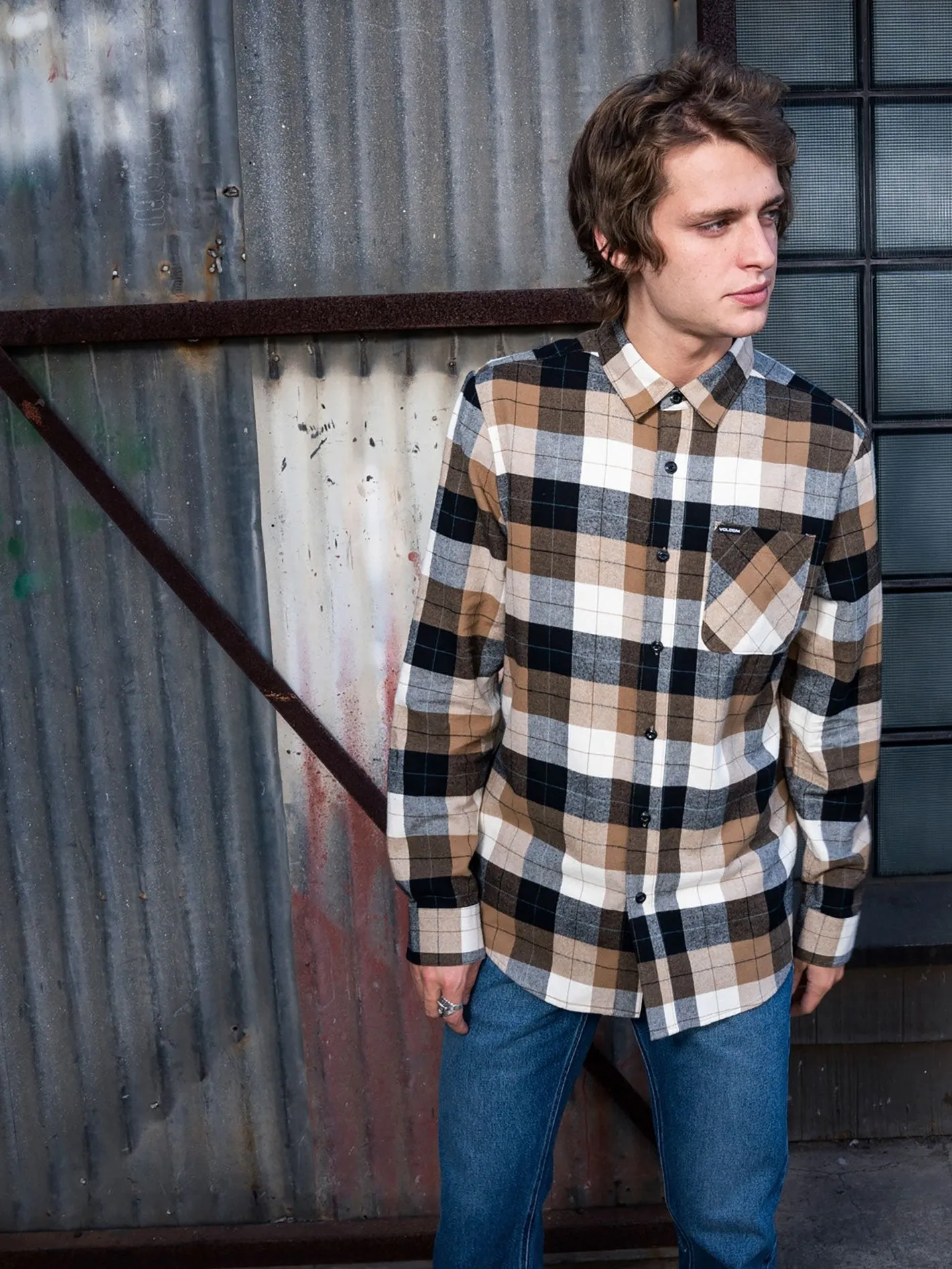 Caden Plaid Shirt - PRIMER WHITE