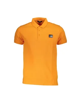 Cavalli Class  Mens Short Sleeve Polo Shirt Orange