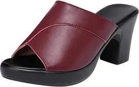 Chunky Sandals Women's Slip On Shoes Platform Mules Open Toe Block Heel Sandal Comfort Croc Sandals