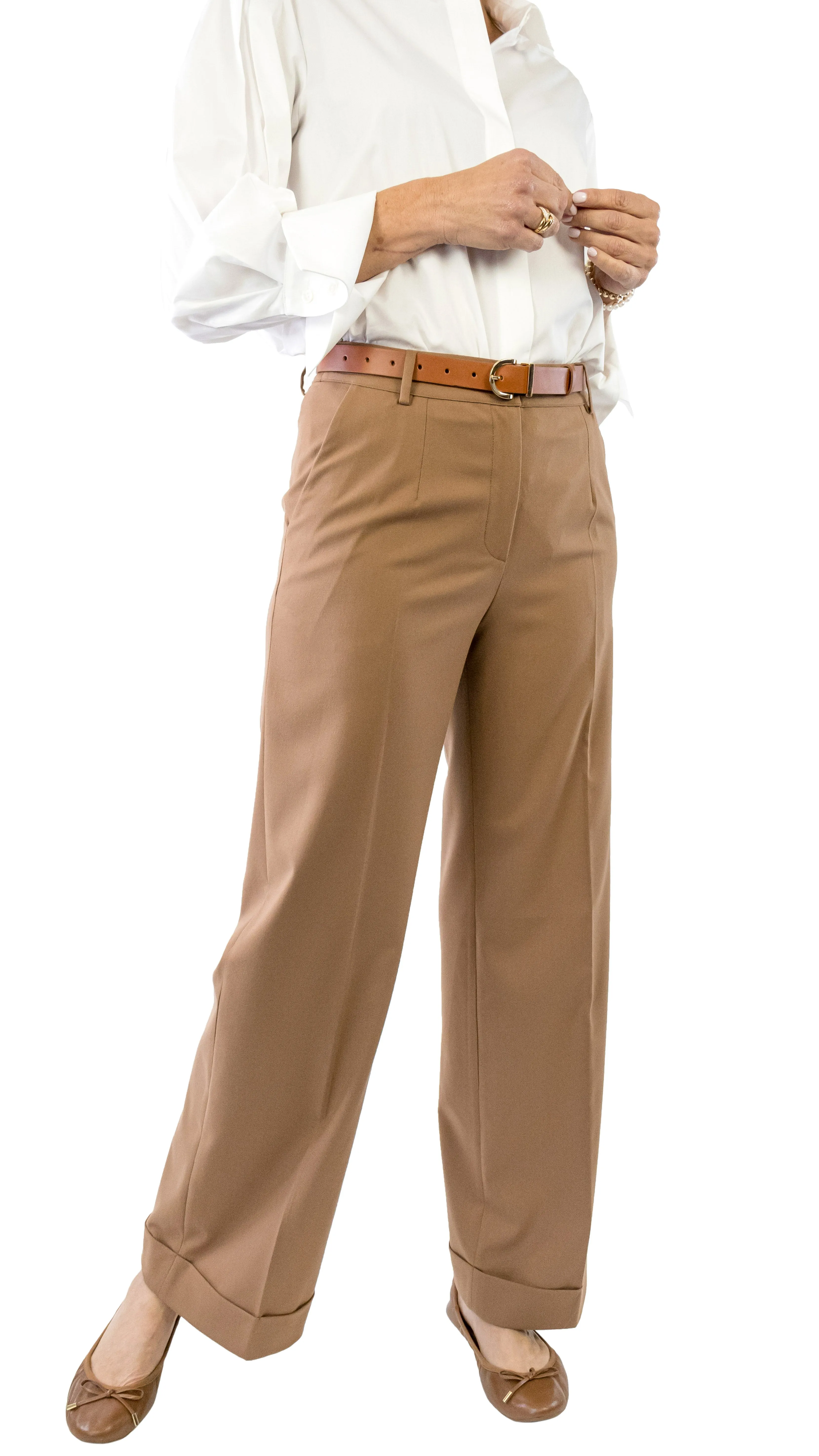 Cuffed Trouser - Camel