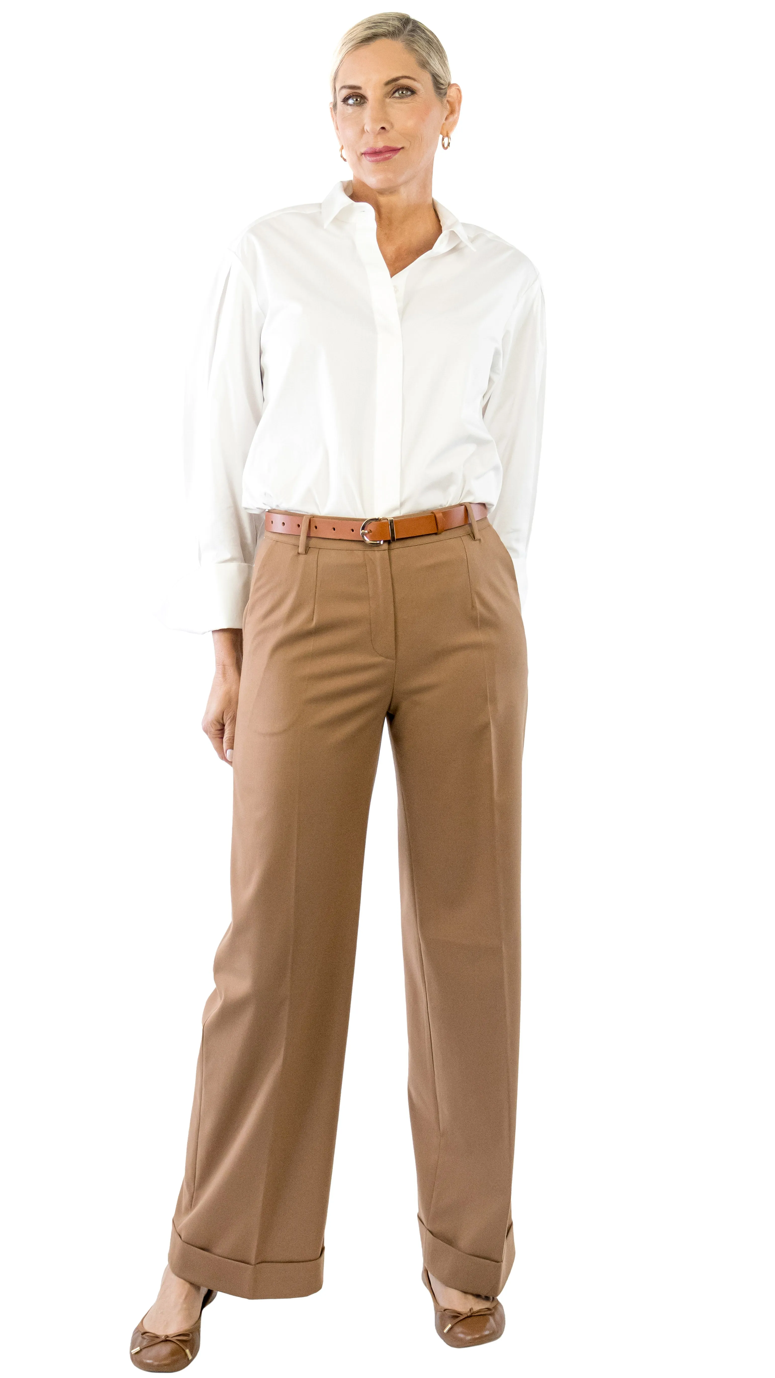 Cuffed Trouser - Camel