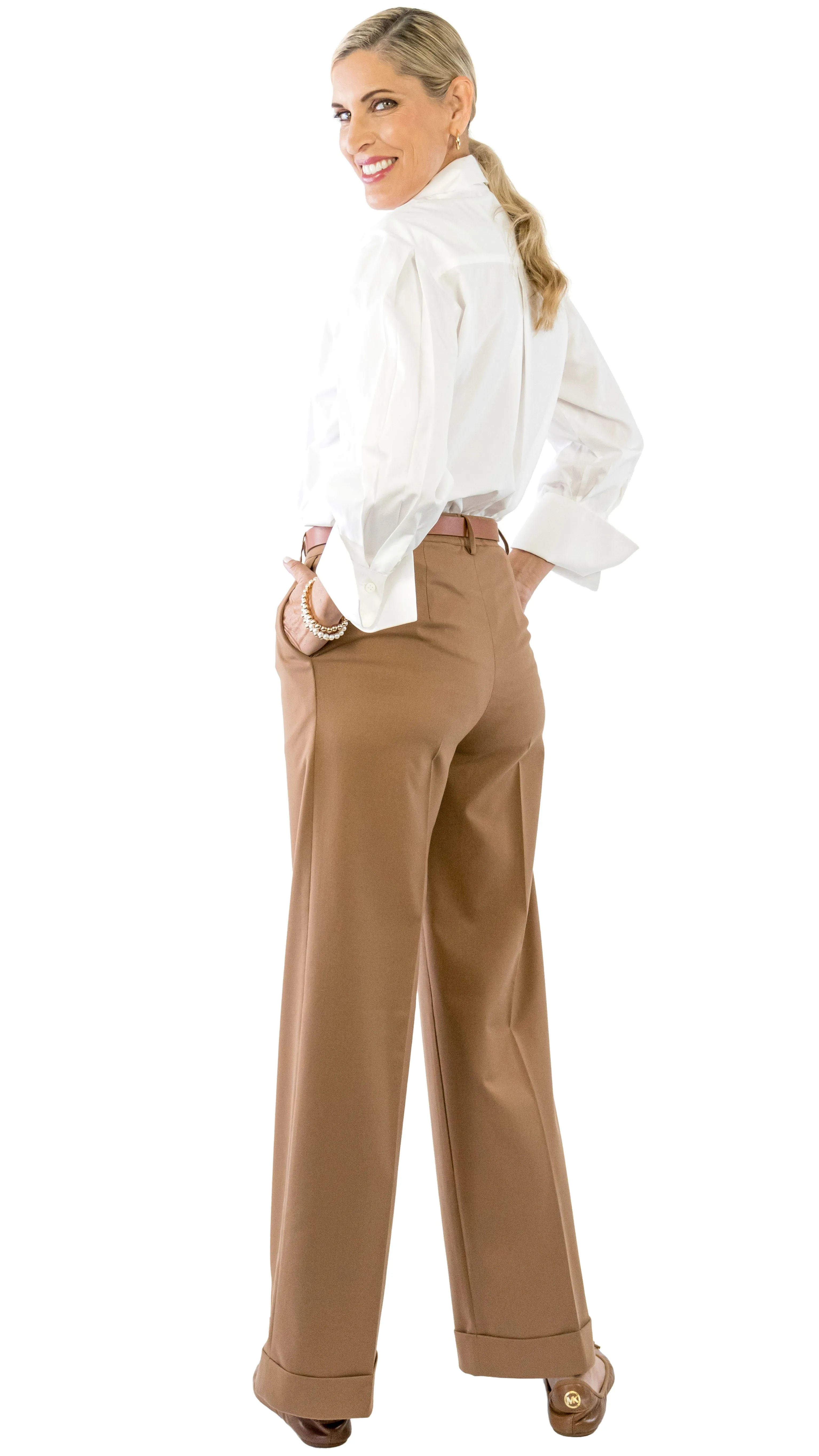 Cuffed Trouser - Camel