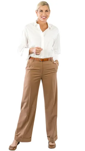 Cuffed Trouser - Camel