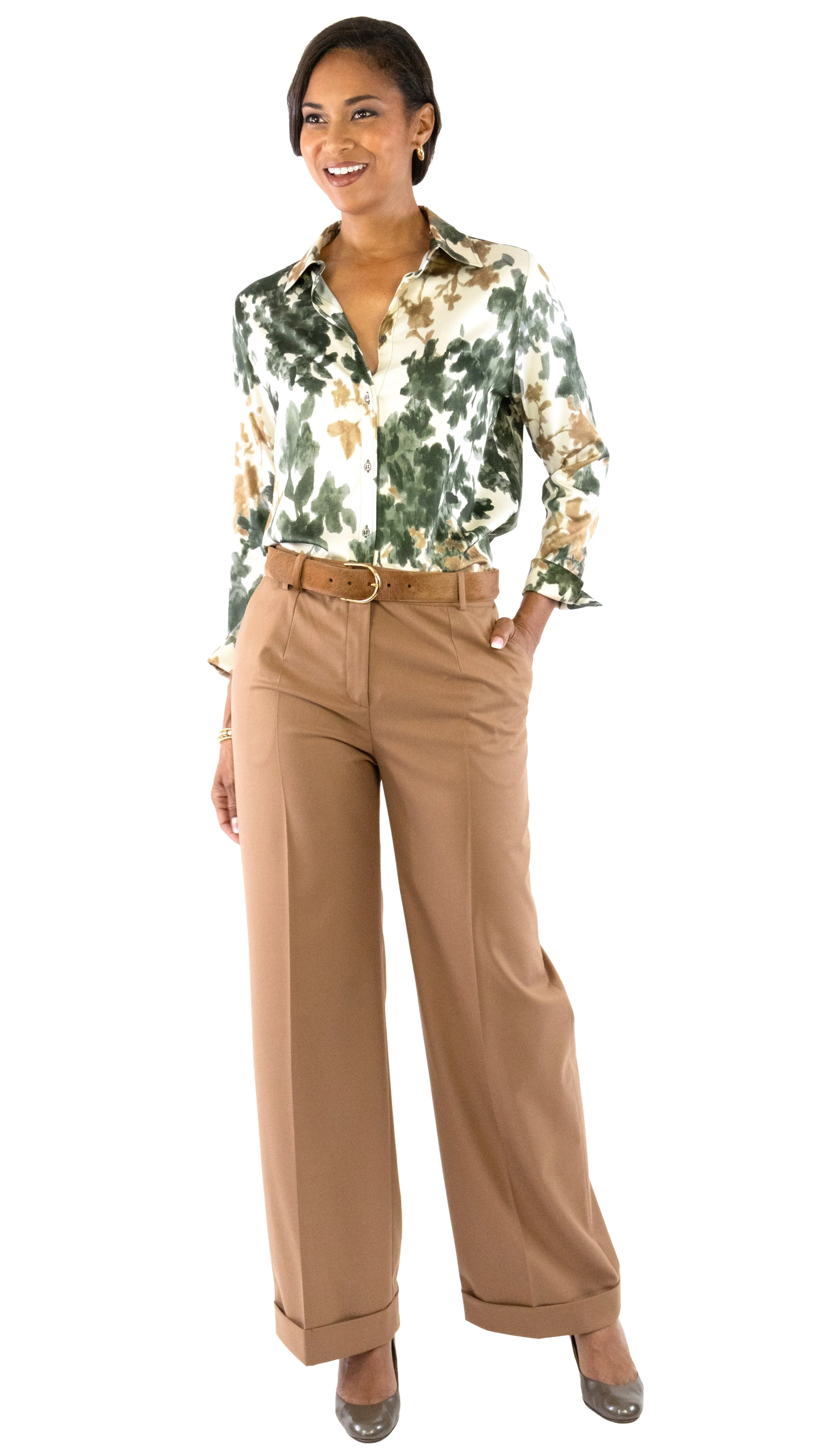 Cuffed Trouser - Camel
