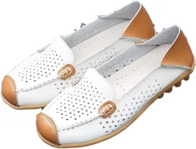 DirraBra owlkay Women's Fashion Breathable Loafers Slip On Casual Walking Shoes Moccasin Comfortable Lightweight Non-Slip Boat Shoes