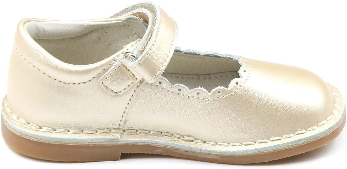 L'Amour Caitlin Scalloped Stitch Down Mary Jane