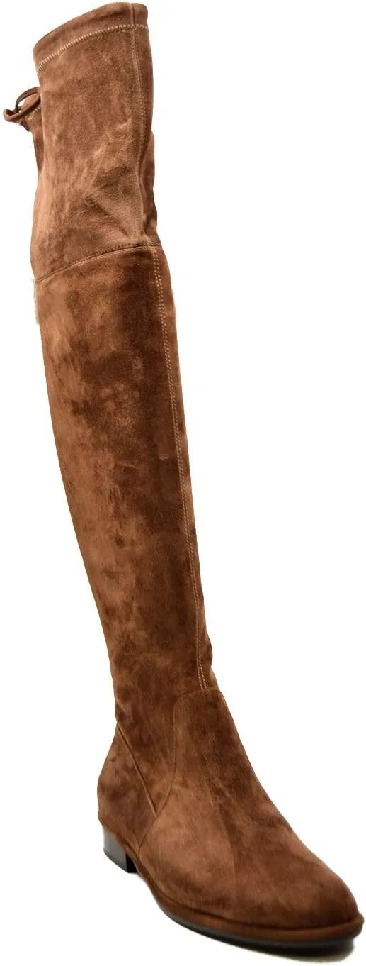 Landers Women's Suede Slim Calf Over the Knee Boot 13"