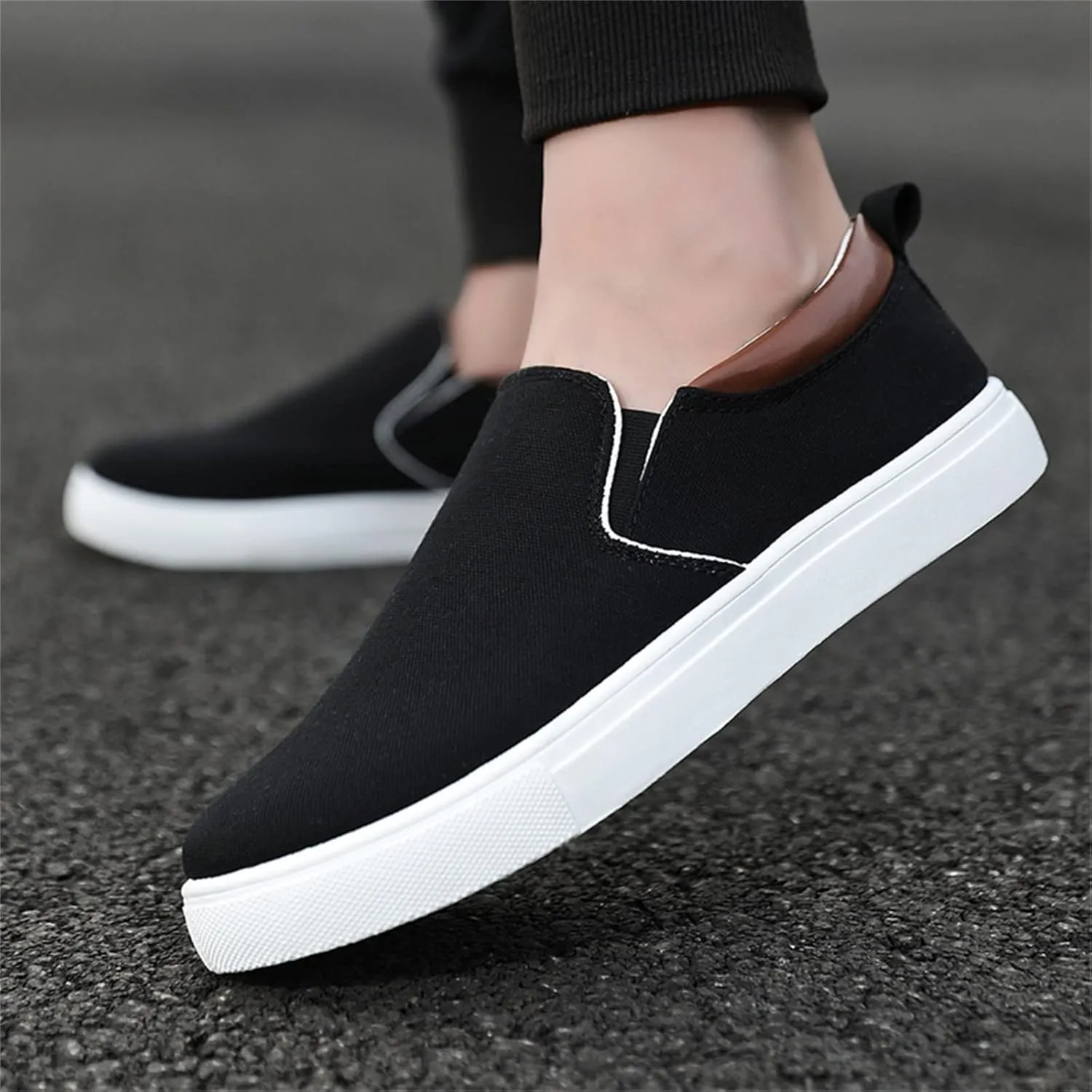 Loafers for Men Casual Slip On Shoes Comfortable Boat Shoes Fashion Flat Walking Shoes with Anti Slip Sole