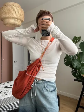 Long sleeved sheer top