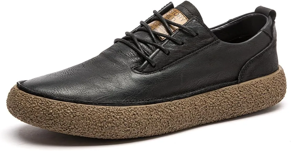 Men's Fashion Sneakers Leather Casual Dress Shoes Breathable Oxford Shoes for Men