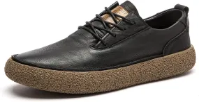 Men's Fashion Sneakers Leather Casual Dress Shoes Breathable Oxford Shoes for Men