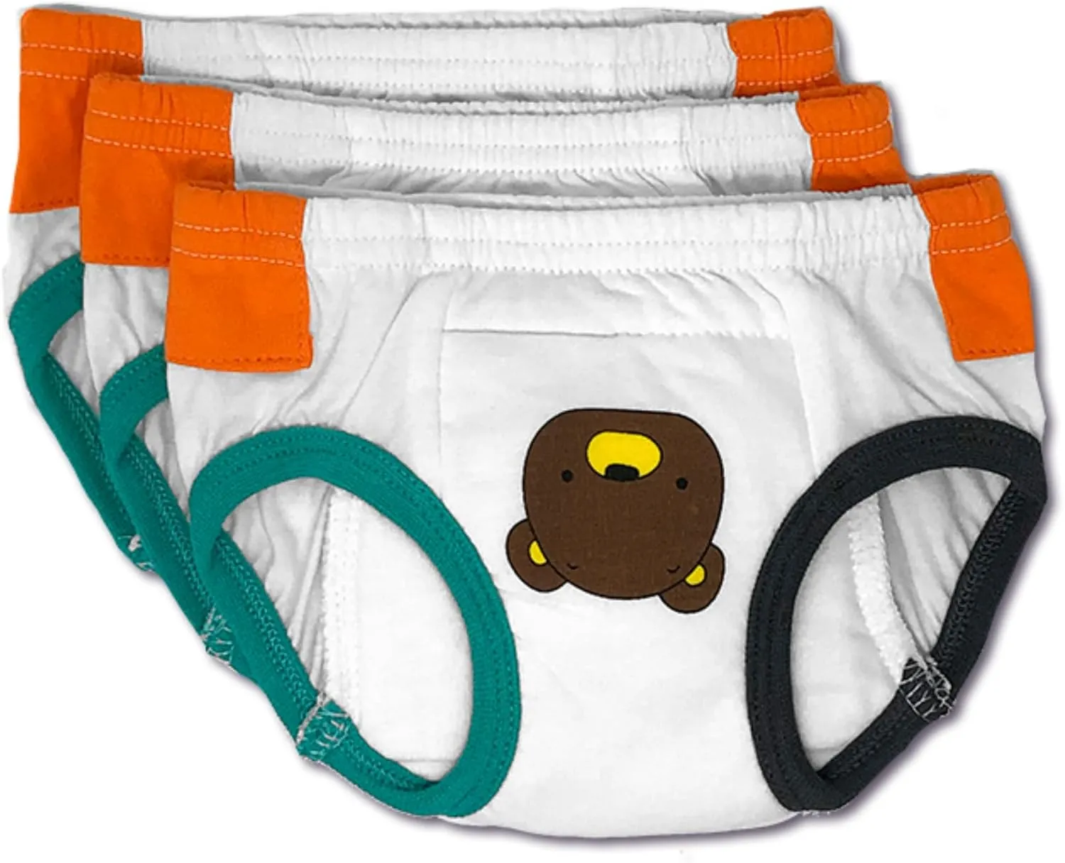 Tiny Trainers ROOMIER Small Unisex Cotton Training Pants for Toddlers, EC or Potty Training – 3-Pack