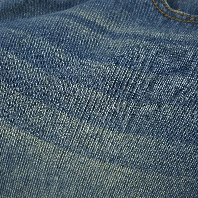 V-strap straight jeans