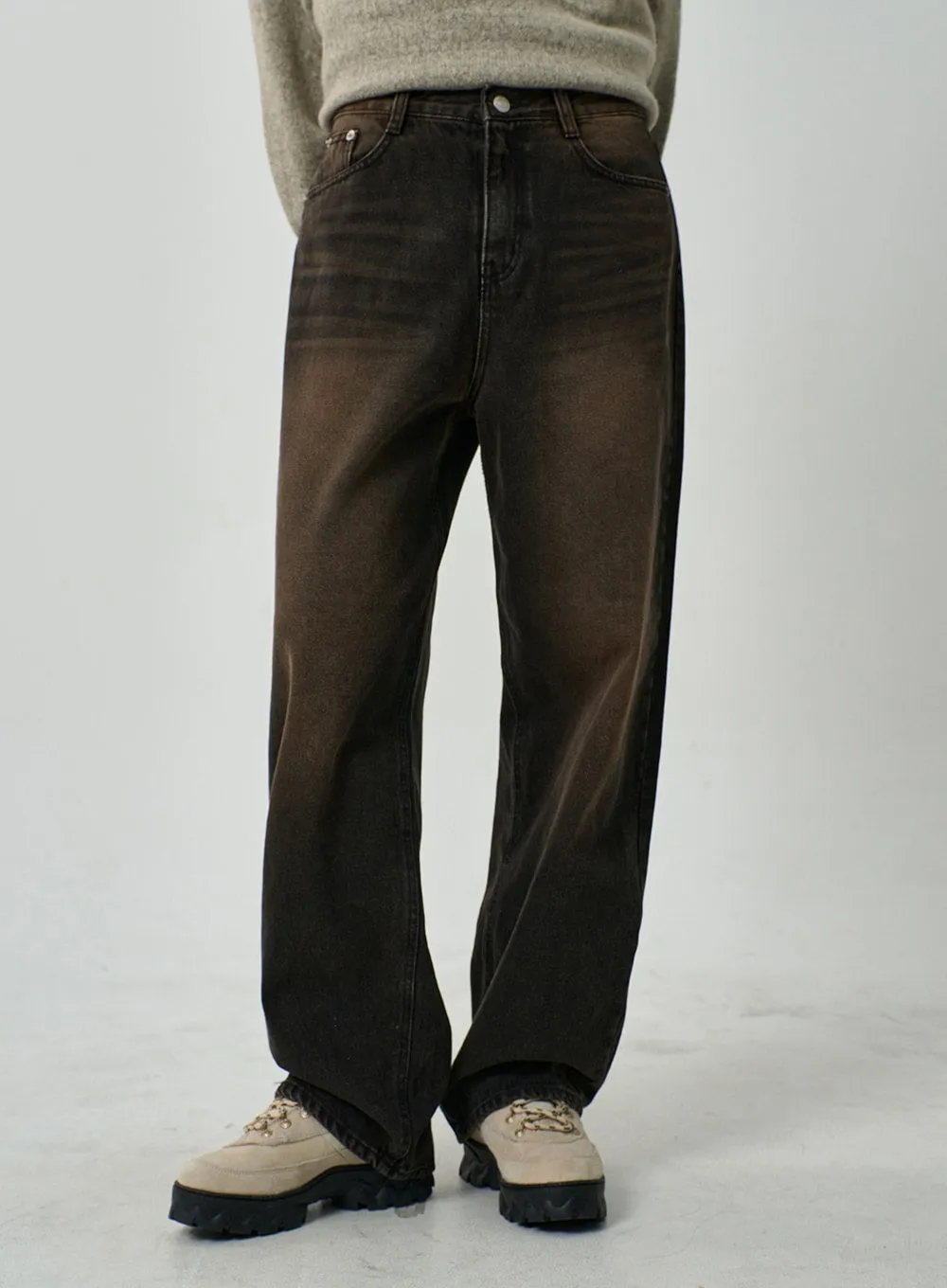 Washed Wide Leg Jeans CD14