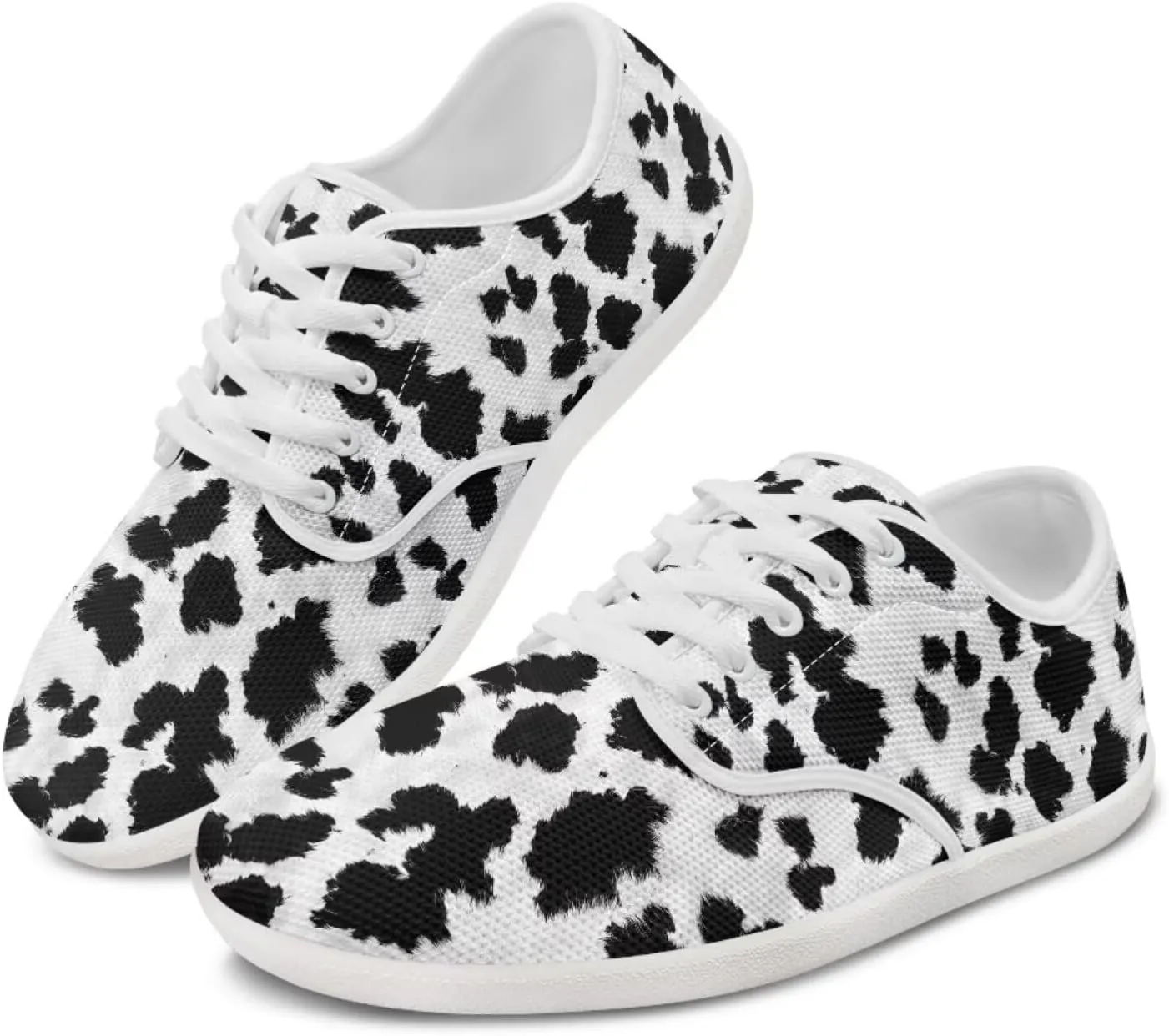 Women's Highland Cattle Running Shoe Leisure Business Loafer Flat Outdoor Walking Platform Sneaker